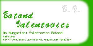 botond valentovics business card